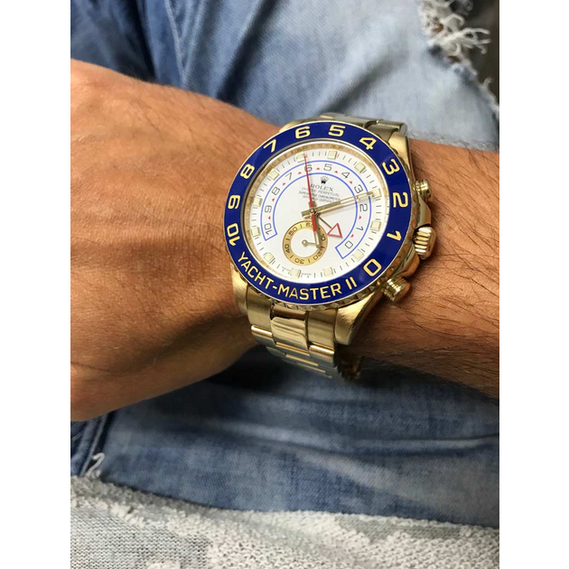 Yacht-Master II Yellow Gold White Dial 44mm