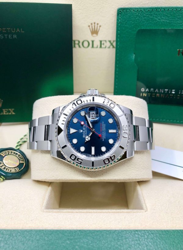 Yacht-Master Platinum Blue Dial Oyster Steel