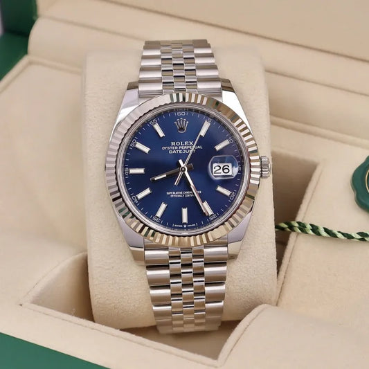 Datejust Blue Stick Dial Oyster