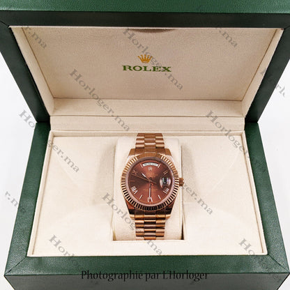 Day-Date 41 Chocolate Dial President Bracelet