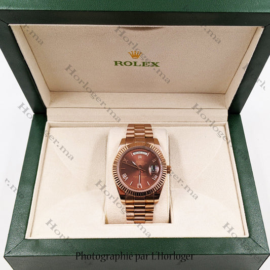 Day-Date 41 Chocolate Dial President Bracelet