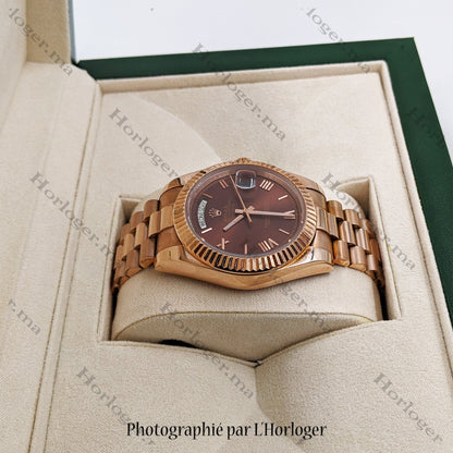 Day-Date 41 Chocolate Dial President Bracelet