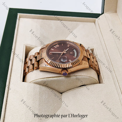 Day-Date 41 Chocolate Dial President Bracelet