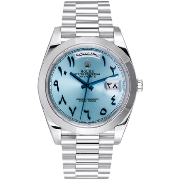 Day-Date Blue Arabic Dial Platinum 41mm