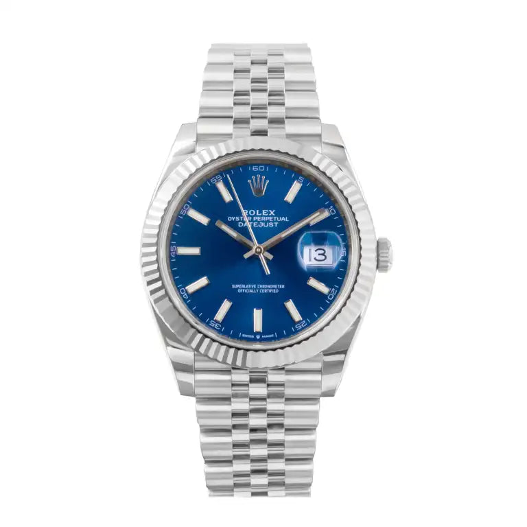 Datejust Blue Stick Dial Oyster